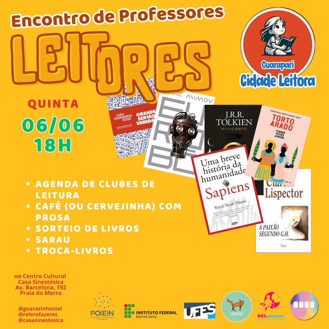 Encontro de Professores Leitores - Uma tarde para a leitura em Guarapari