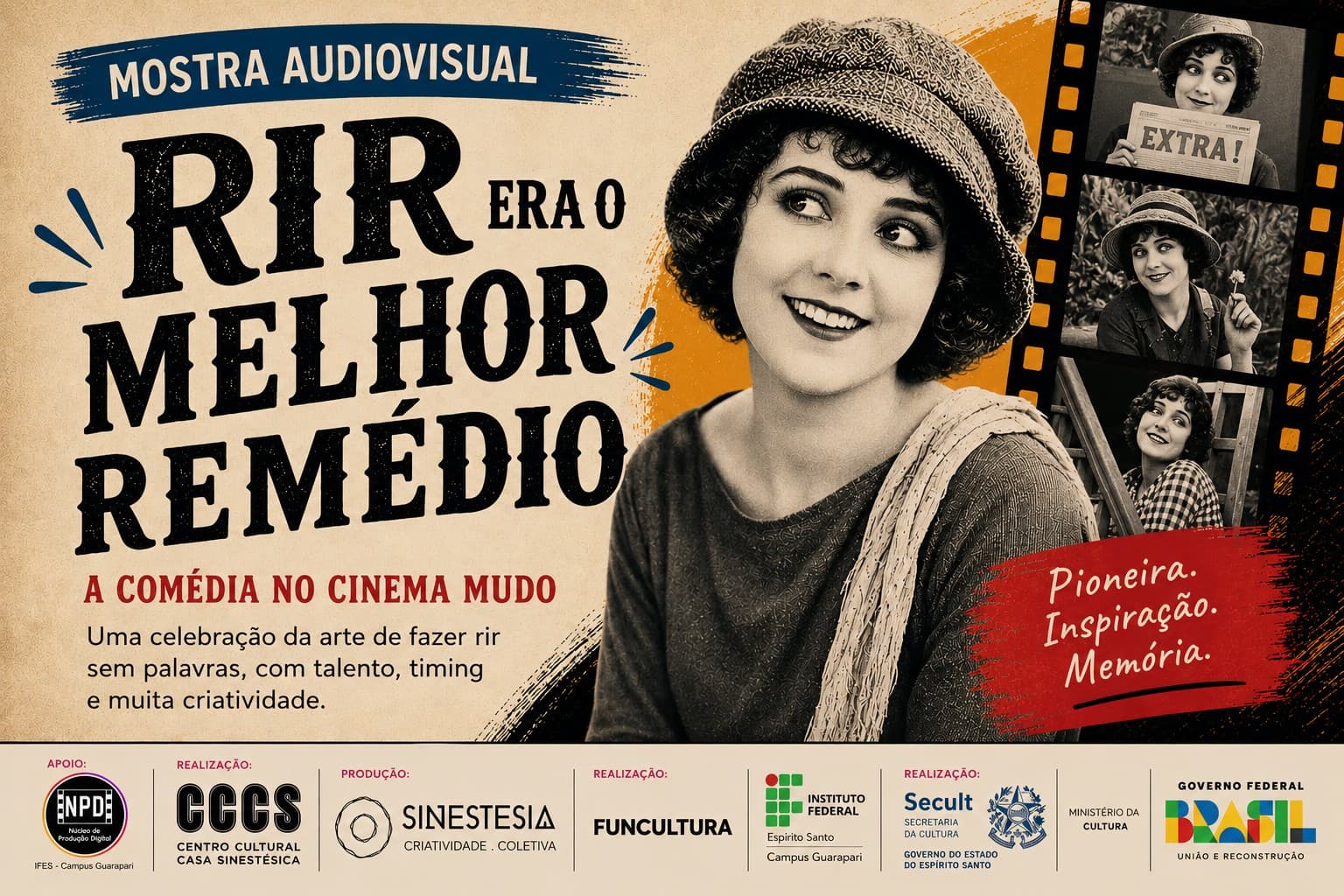 Casa Sinestésica participa da Semana de Educação para a Vida do Ifes Guarapari com a mostra "Rir era o melhor remédio"