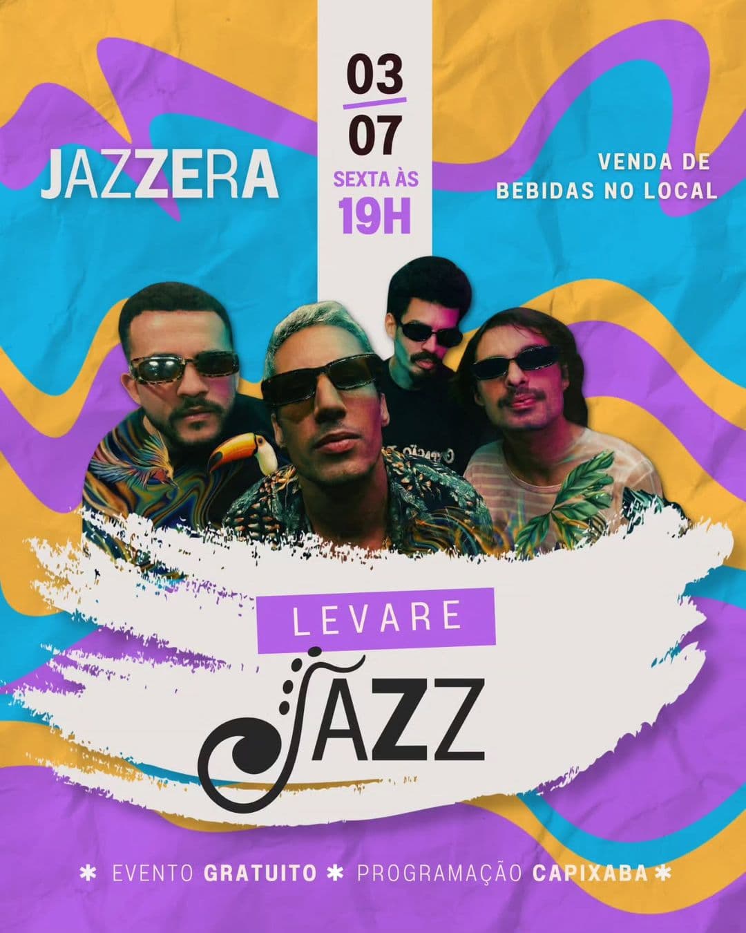 Jazzera — Levare Convida na Casa Sinestésica, 03/07 às 19h