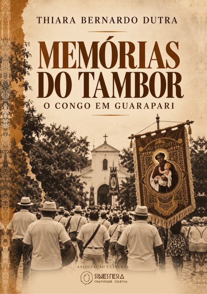 Capa do livro Memórias do tambor: o Congo em Guarapari — Thiara Bernardo Dutra