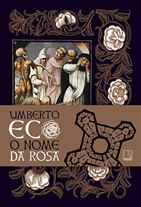 Capa da edição brasileira de O nome da rosa (Record)