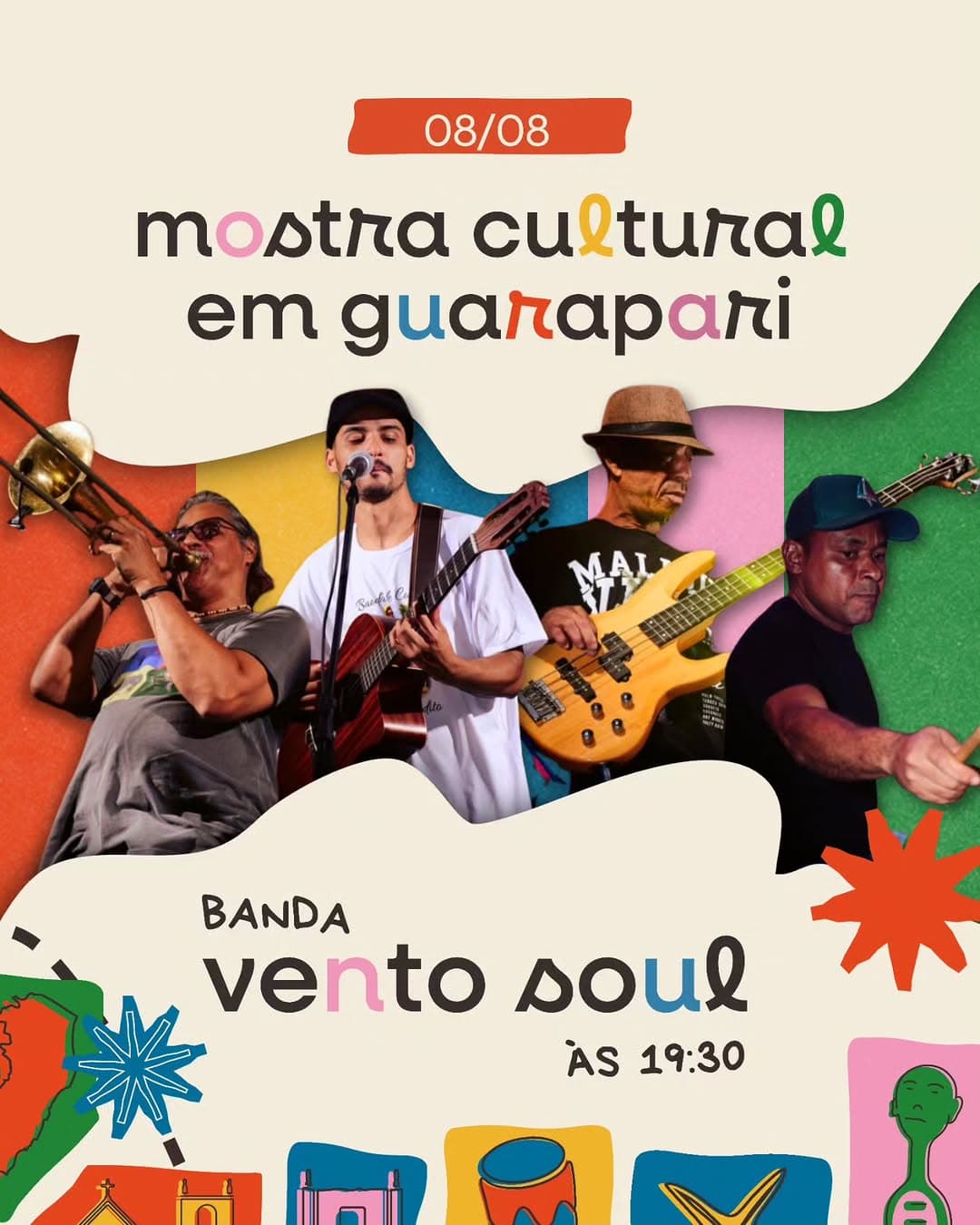 Post Instagram — Mostra Cultural · Vento Soul