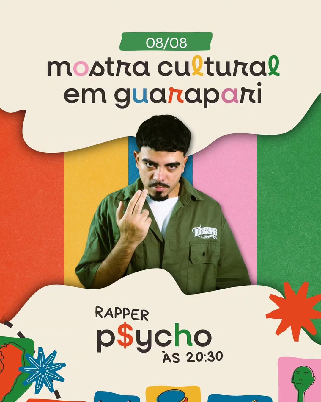 Post Instagram — Mostra Cultural · P$ycho